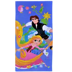 DISNEY - Toalla Playa Verano 350 gr Algodón 70x140 cm Tangled Nature