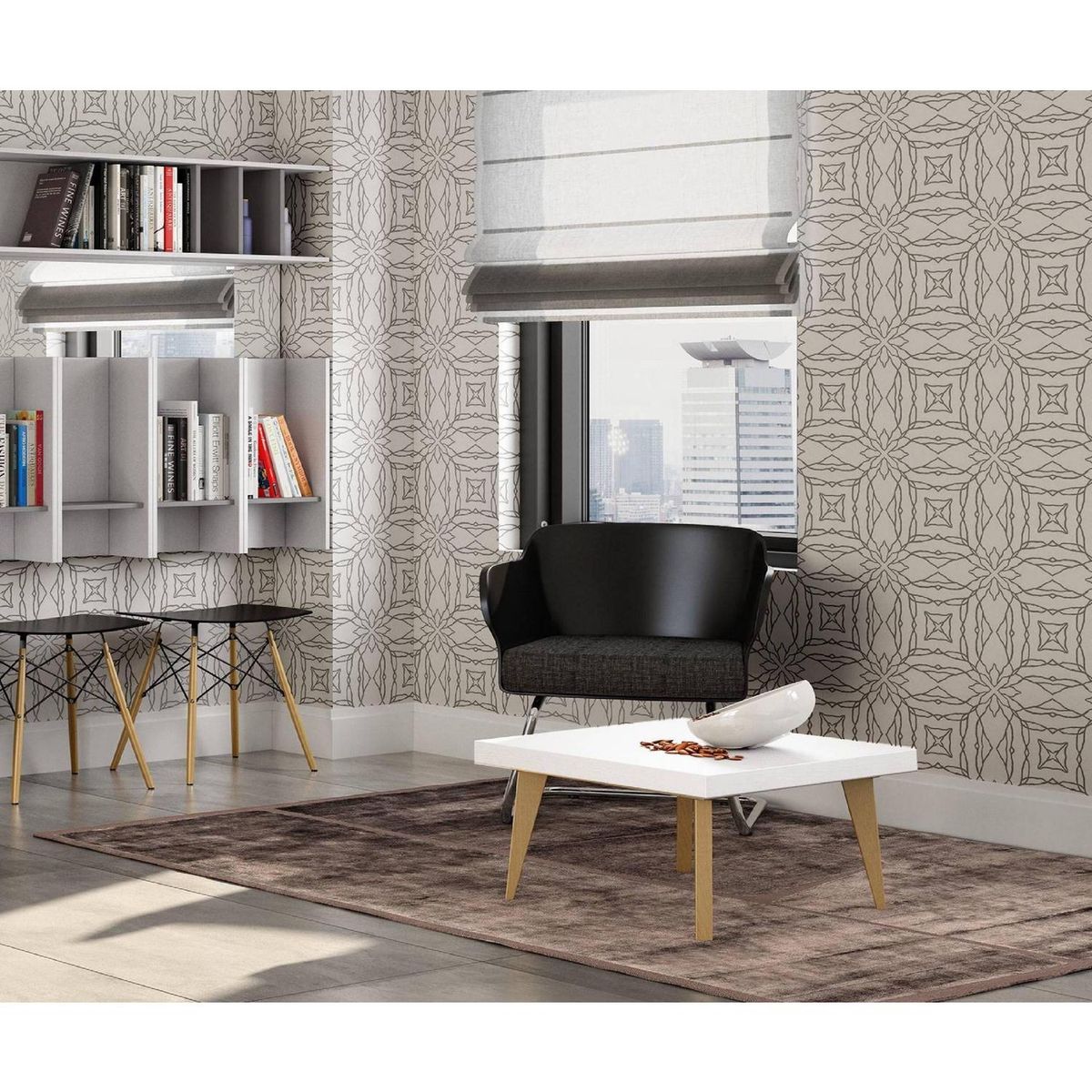 BE DESIGN - Mesa centro Nordic 600 FK510 blanco