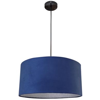 Lmpara de colgar Kai azul/plateado E27