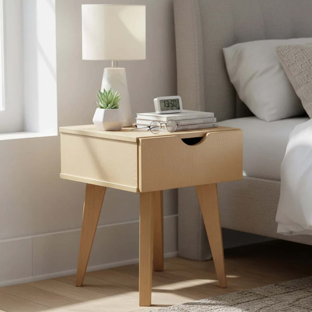 BE DESIGN - Velador 1 Cajón(es) Azaleia 35.8x46.5x40 cm Madera