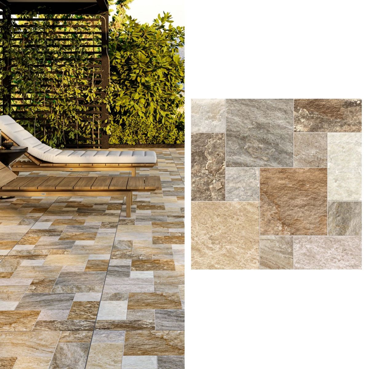 EMBRAMACO - Cerámica 60x60 cm Carajas Multicolor 2.58 m2