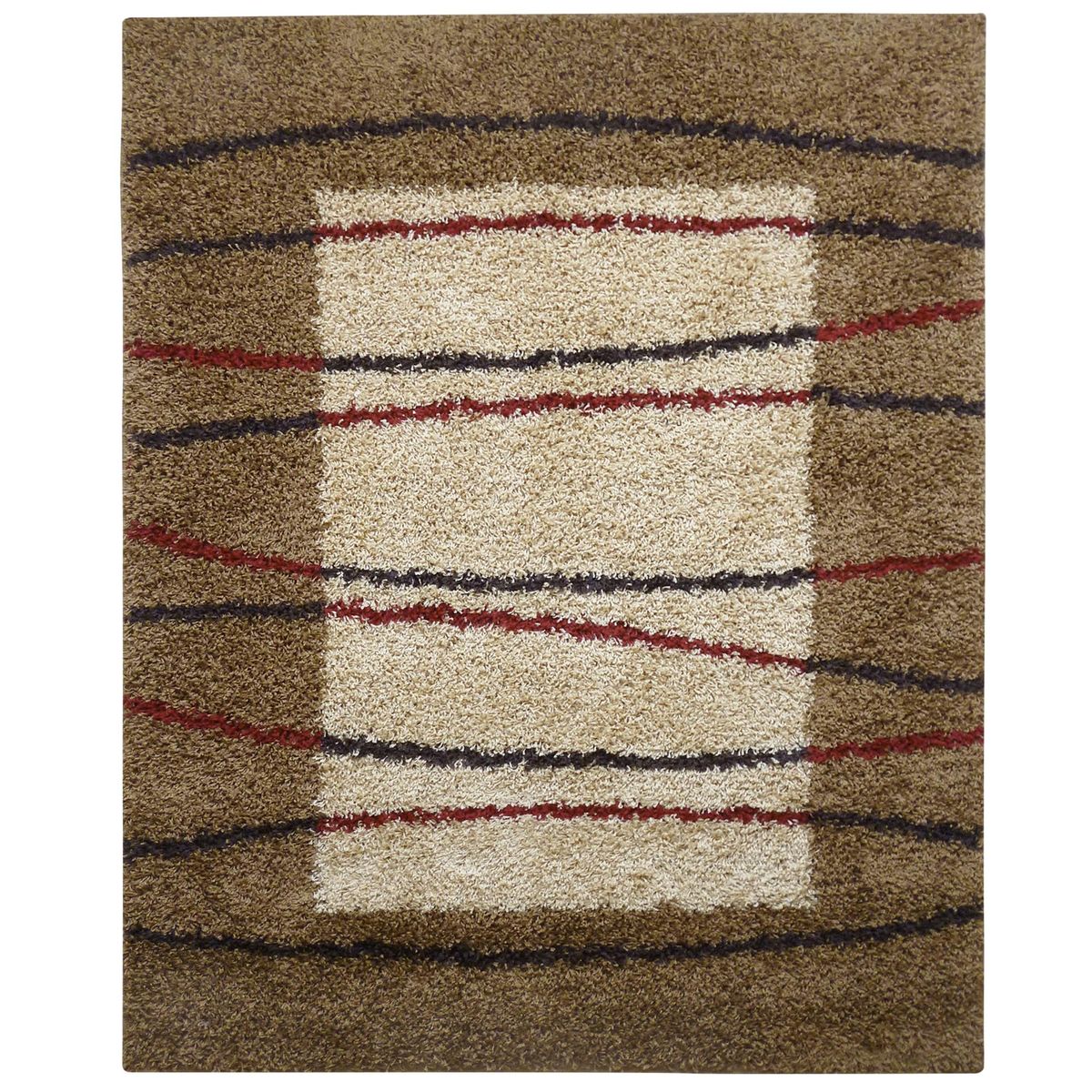 IDETEX - Alfombra Shaggy D7 170x230 Caramelo