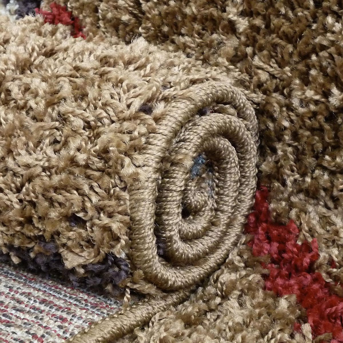 IDETEX - Alfombra Shaggy D7 170x230 Caramelo