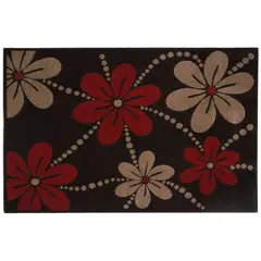 IDETEX - Alfombra Frize Carved D1 133x180 Cafe
