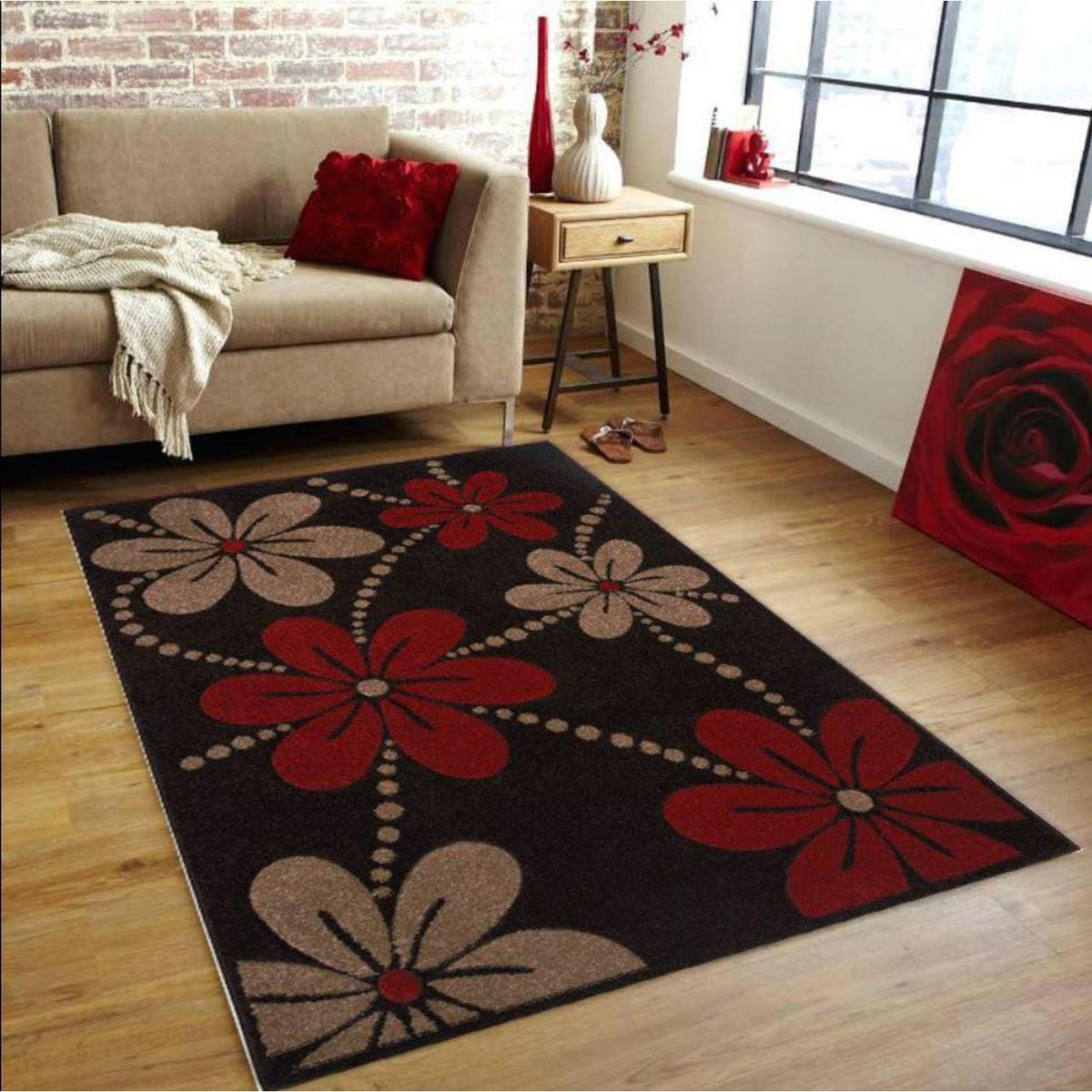 IDETEX - Alfombra Frise Carved D1 133x180 cm Polipropileno Diseños