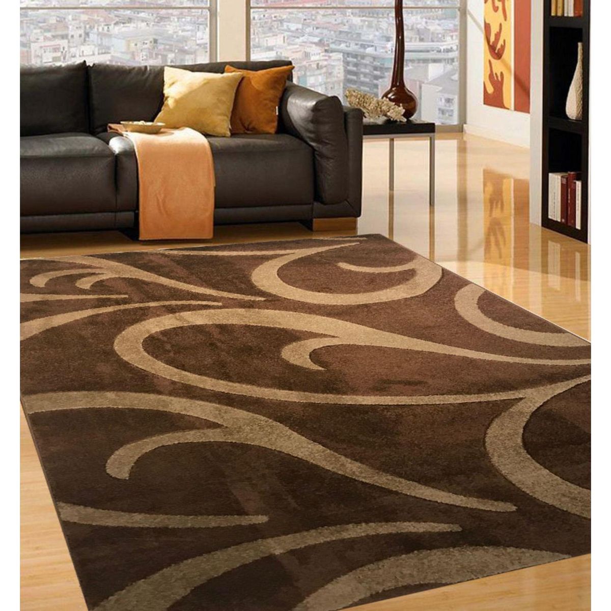 IDETEX - Alfombra Frise Carved D3 133x180 cm Polipropileno Diseños