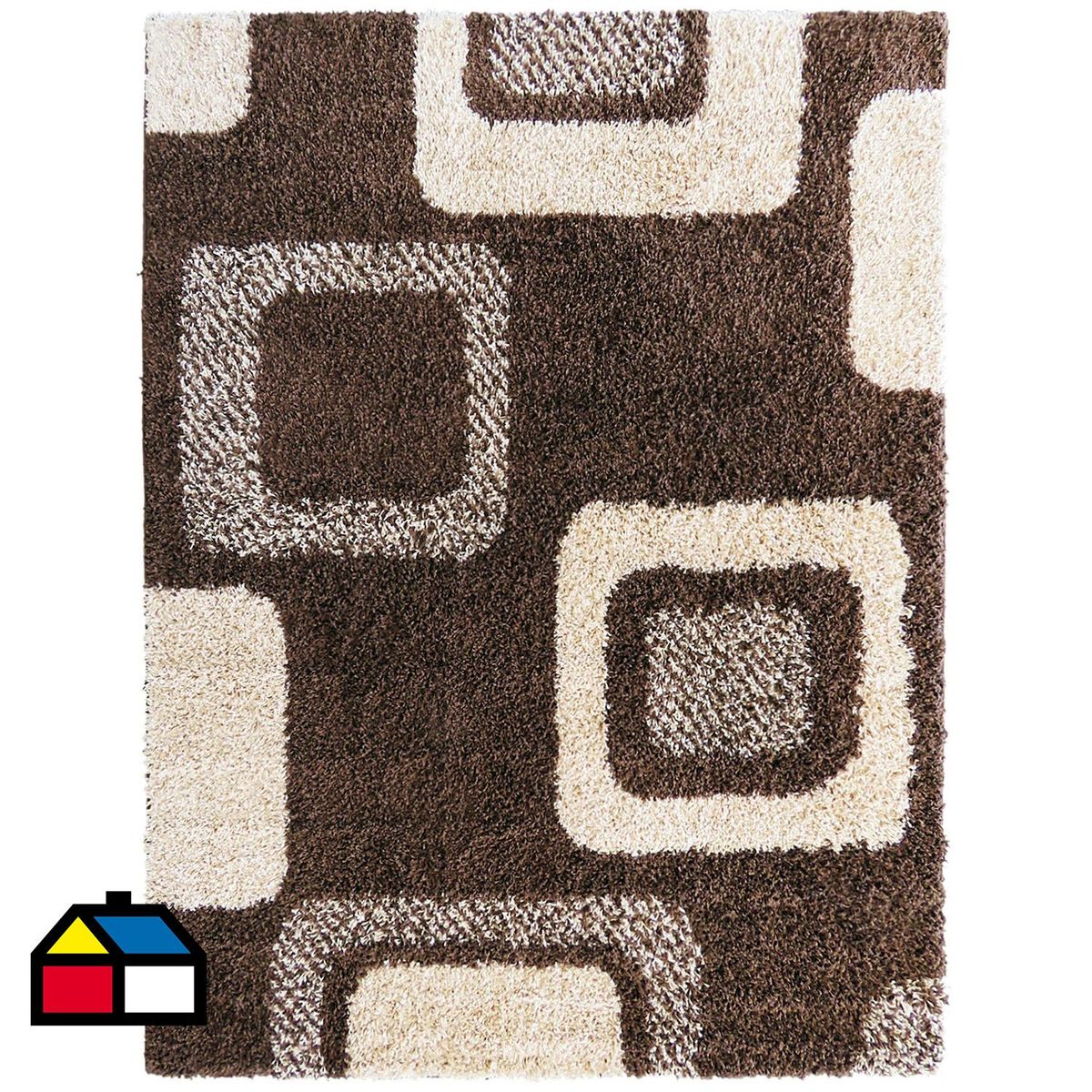 IDETEX - Alfombra Shaggy D1 133x180 Chocolate