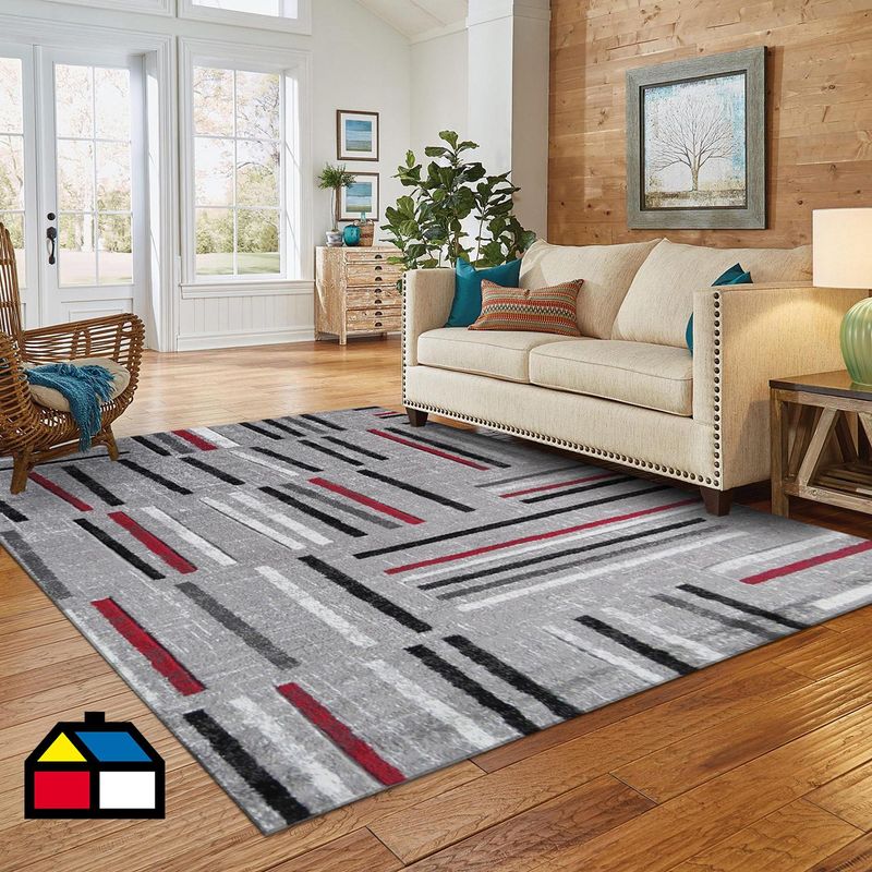 IDETEX - Alfombra Frise Carved Florida D5 133x180 Red