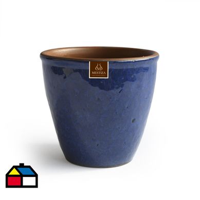 Maceta Zafiro 17 cm azul Condesa