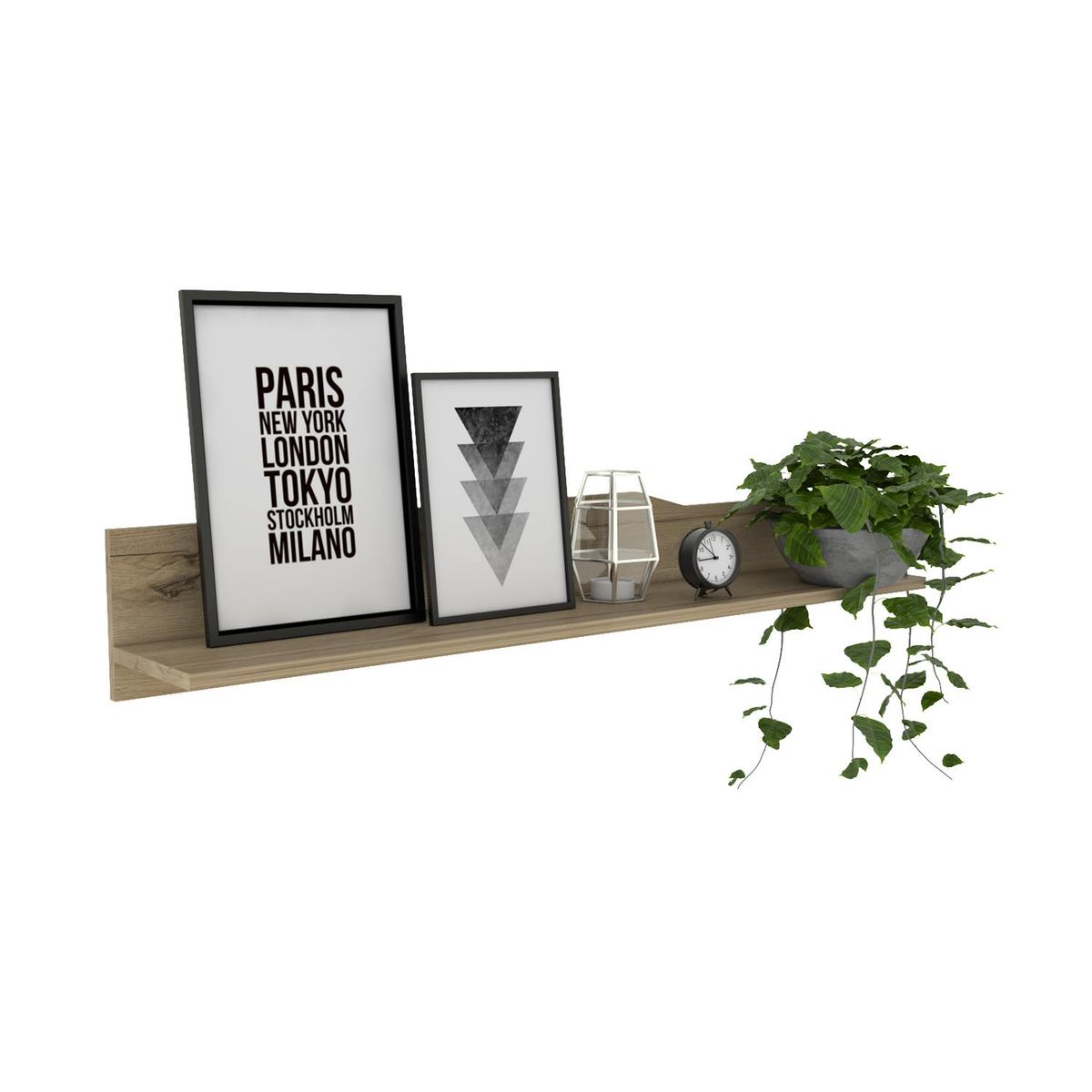 TUHOME - Repisa Obregón Melamina 1 Nivel(es) 120x20x16.8 cm Duna