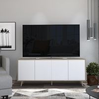 Rack para TV Bora Rovere+blanco