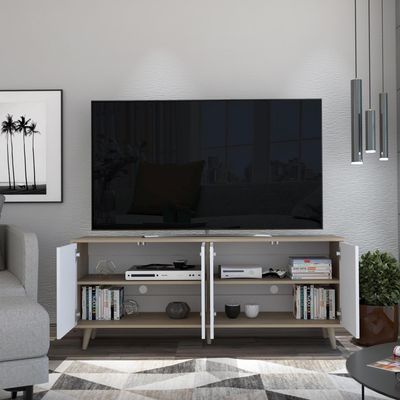 Imagen 2 del producto Rack para TV Bora Rovere+blanco