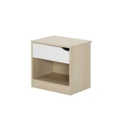BE DESIGN - Velador 1 Cajón(es) Compaq 48.5x47x36 cm Blanco