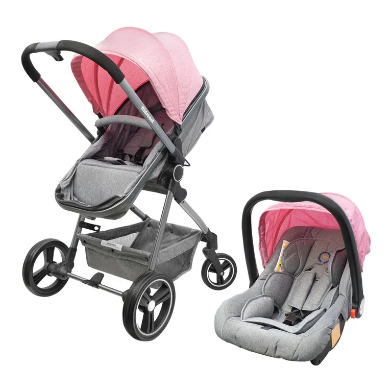 Coche Cuna City Travel Rosa