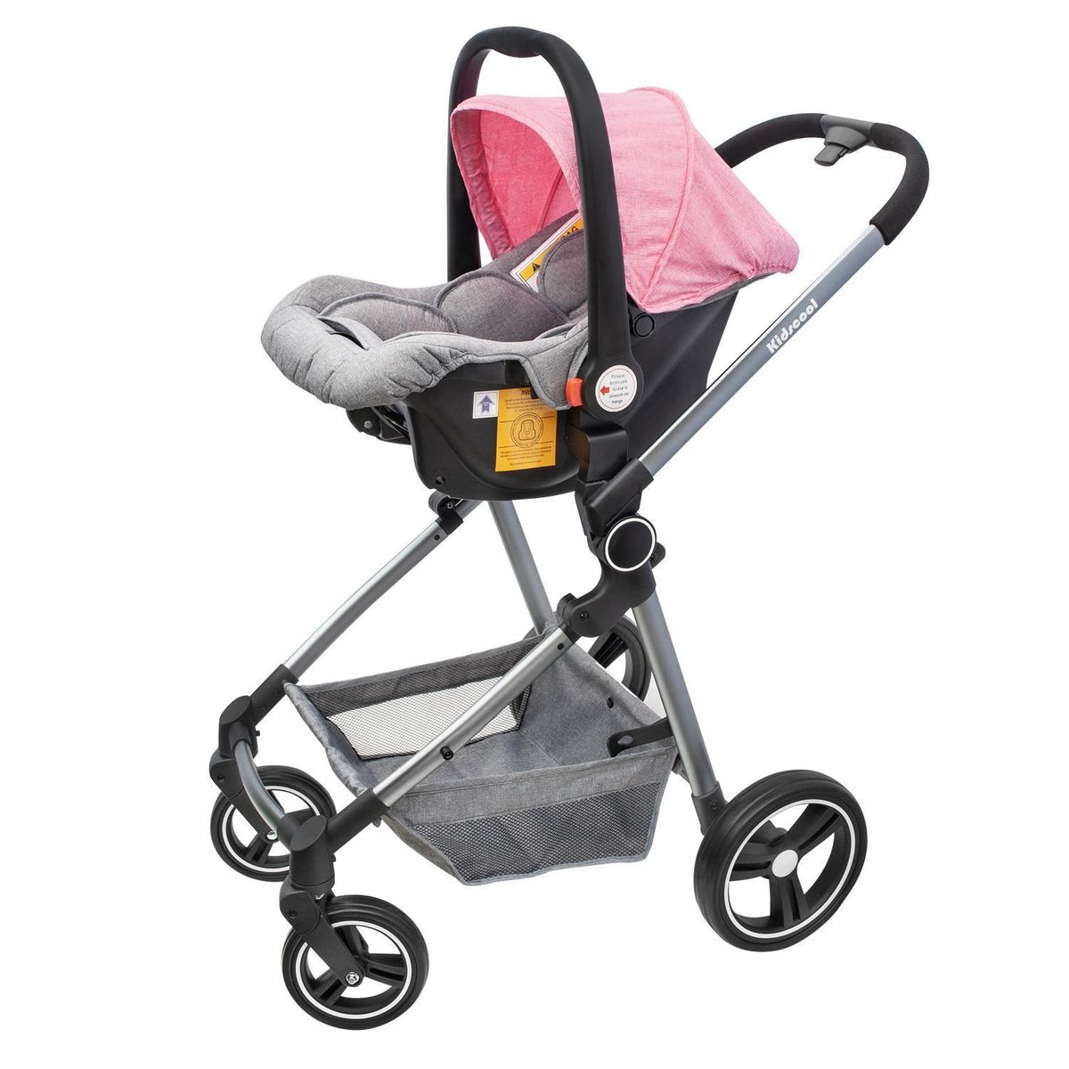 KIDSCOOL - Coche Cuna City Travel Rosa