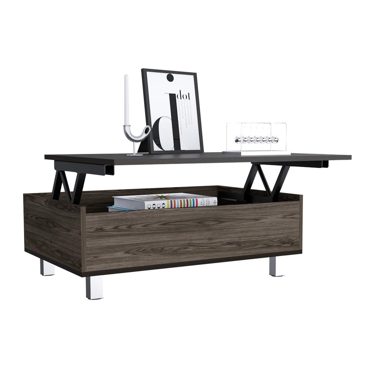 TUHOME - Mesa funcional coñac - wengue