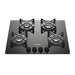 FENSA - Encimera Gas Licuado 4 Platos Negro F GC60V A