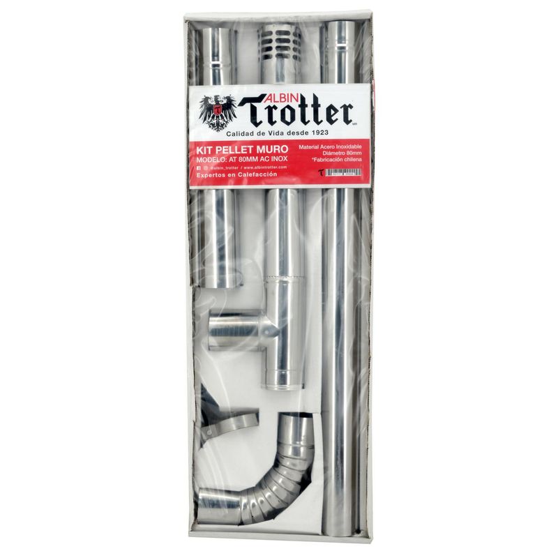 ALBIN TROTTER - Kit pellet ATDN 80 mm acero inoxidable