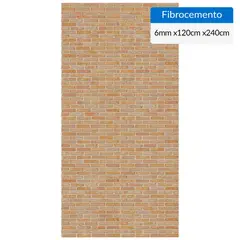 PIZARREÑO CEDRAL - Set 3 Fibrocemento Simplísima 6 mm 120x240 cm Terracota