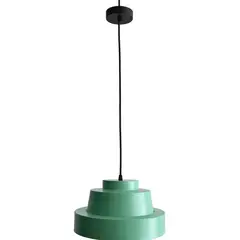 LAMPARAS MANQUEHUE - Lámpara de colgar Torta verde 1 luz E27