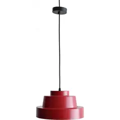 LAMPARAS MANQUEHUE - Lámpara de colgar Torta rojo 1 luz E27