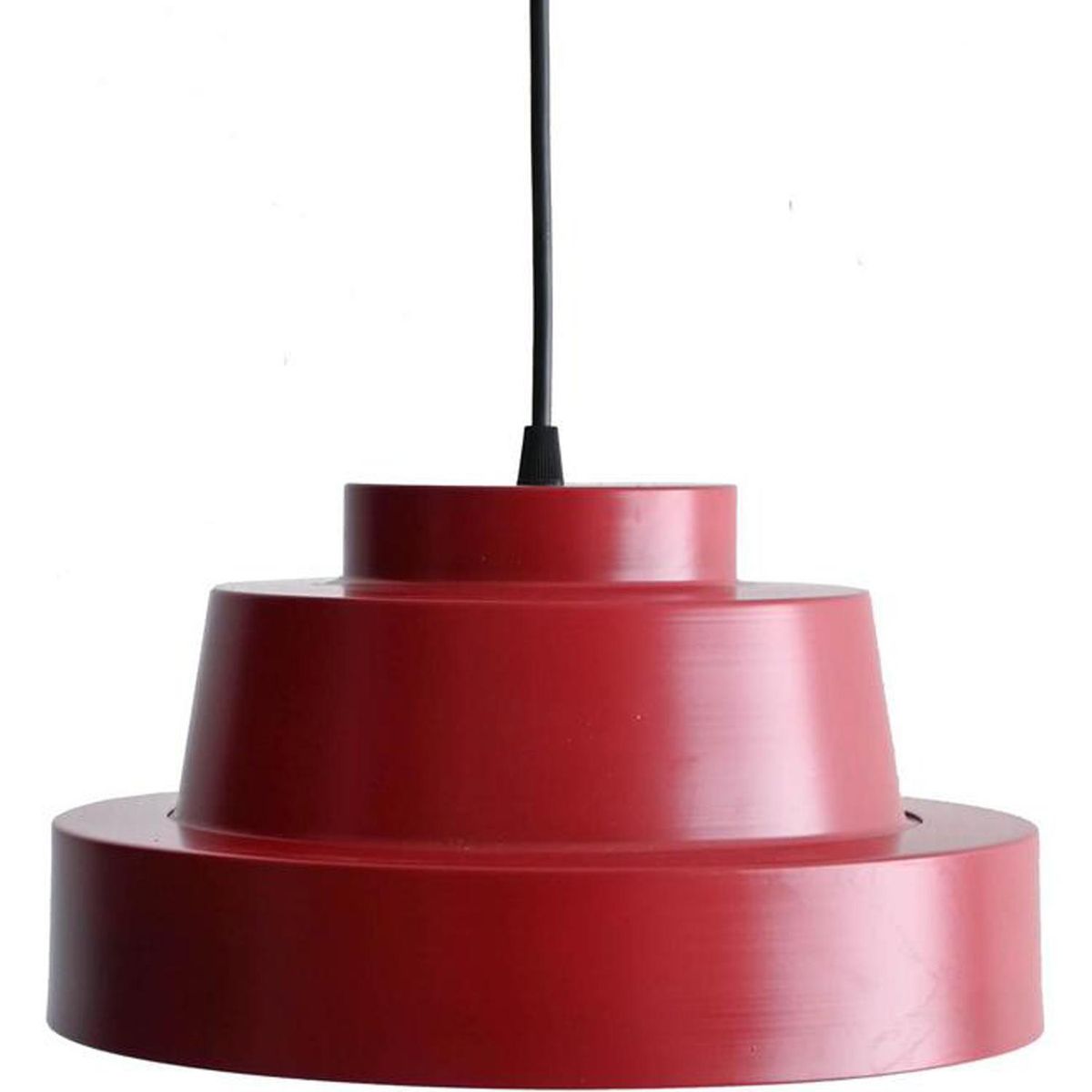 LAMPARAS MANQUEHUE - Lámpara Colgante Torta Metal Rojo