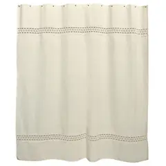 INES JOHNSON - Cortina de baño algodón boho 180x180 cm