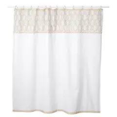 INES JOHNSON - Cortina de baño pattern vegetal 180x180 cm