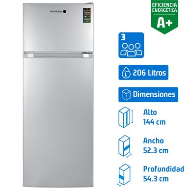 Refrigerador Top Freezer Fro Directo 206 Litros Silver RD-2020SI