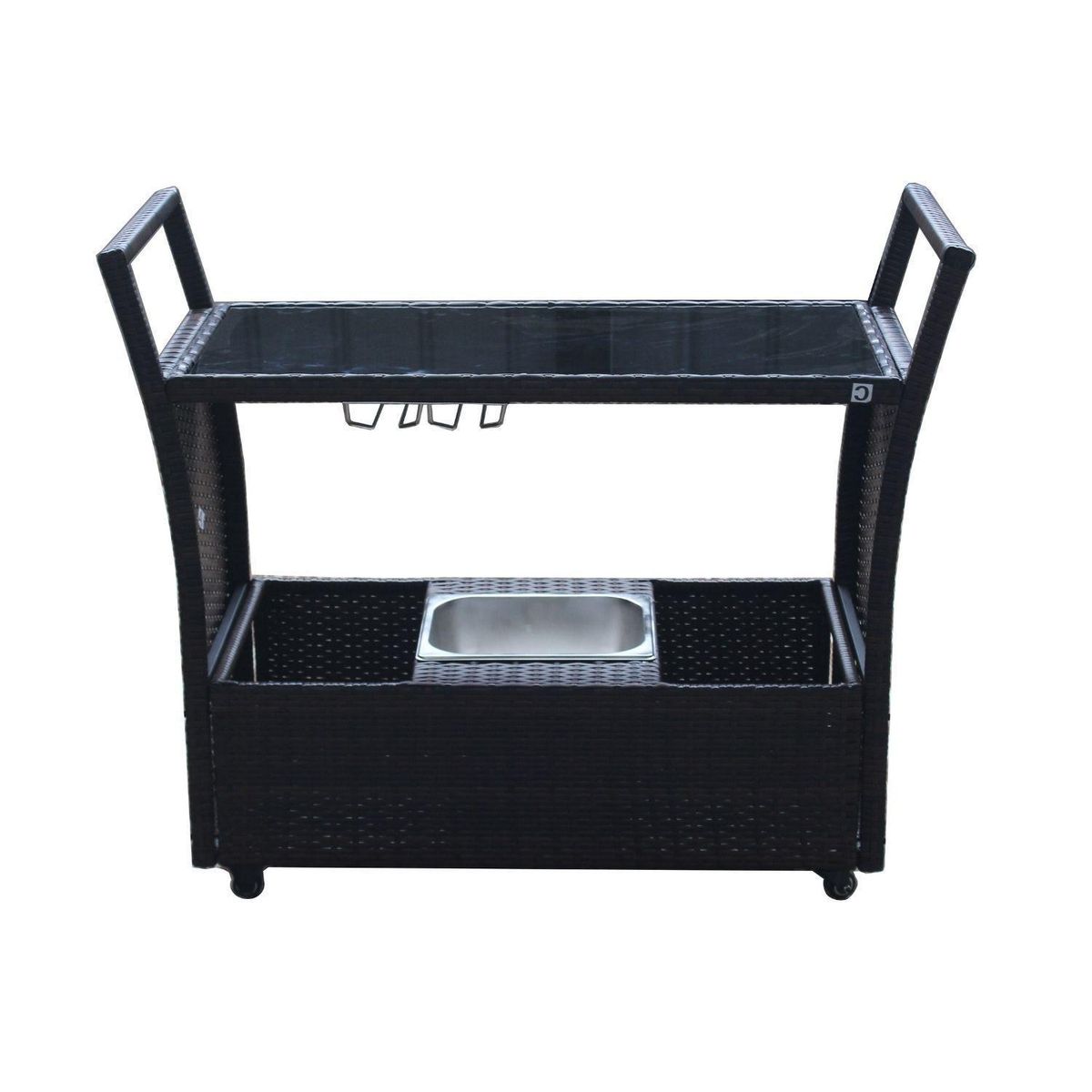 EL BARCO - Carro De Bar Rattan Terraza Bolonia