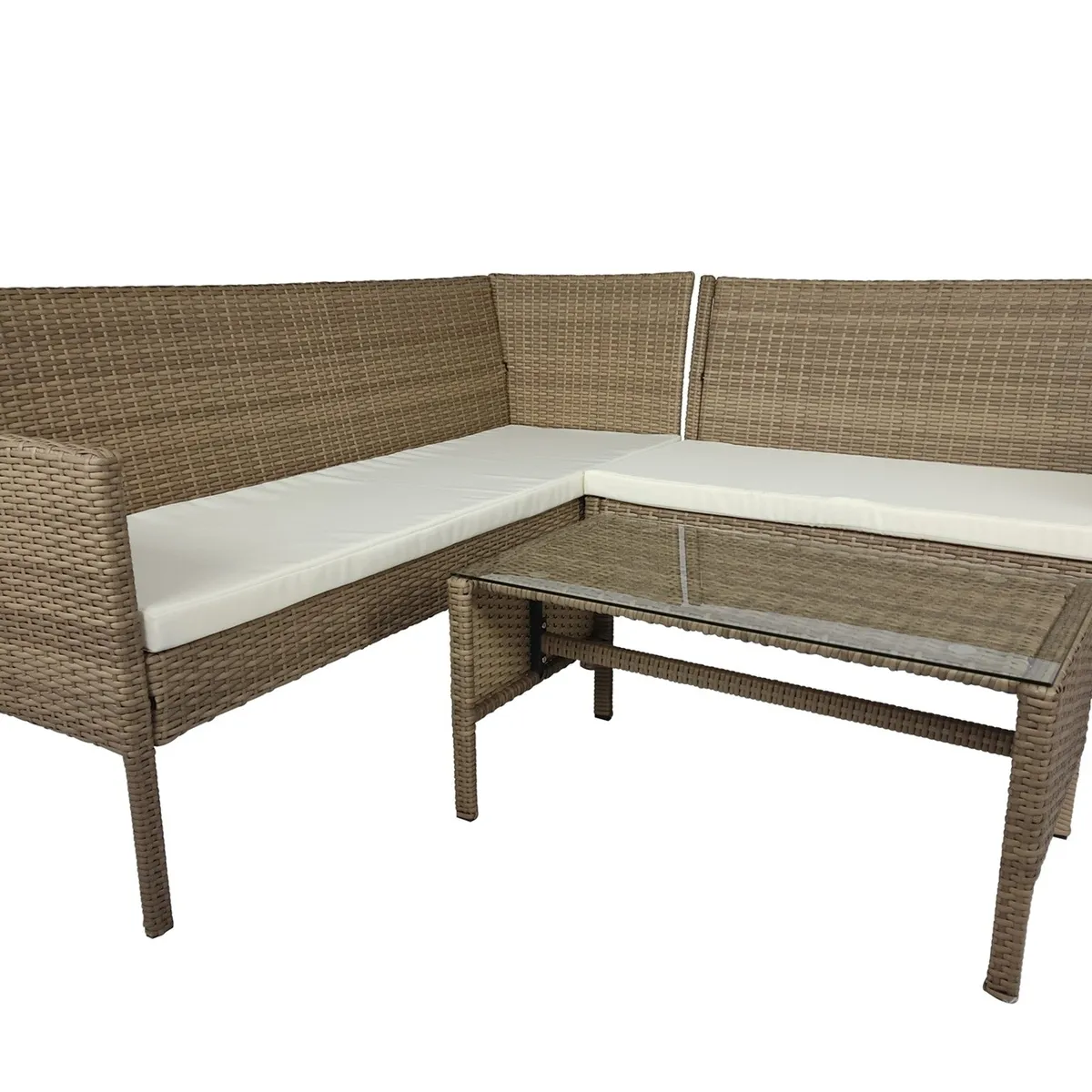 EL BARCO - Juego de Terraza Living Palermo 5 Personas Café Oscuro