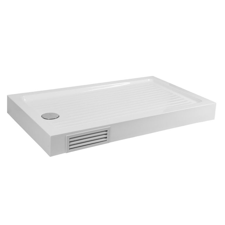 Receptáculo c/desague 1600x700 mm incluye panel de registro a 16 cm