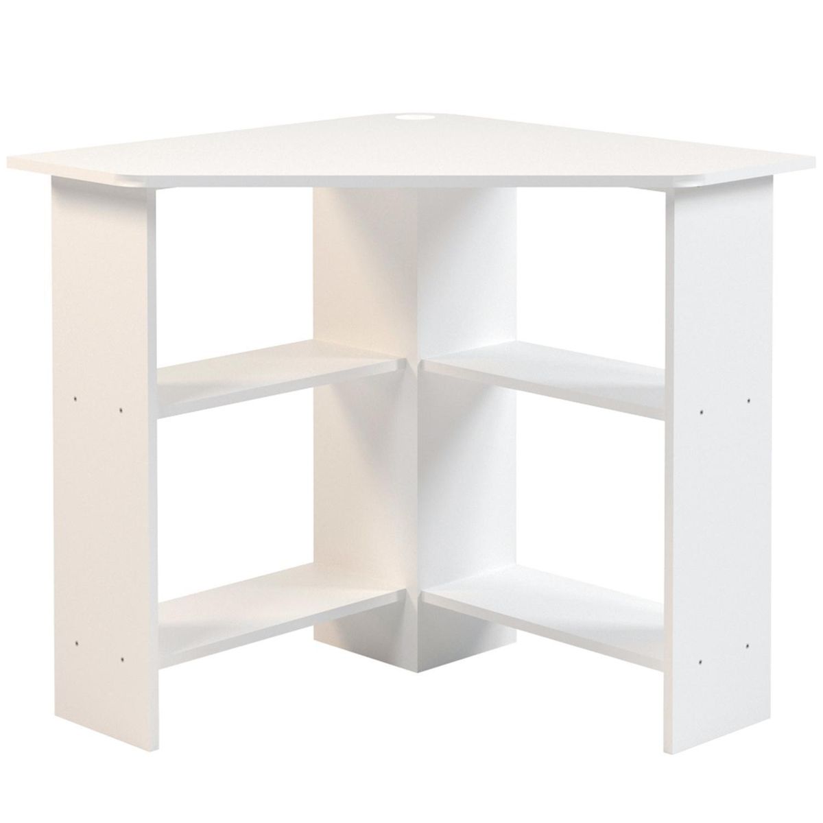 JUST HOME COLLECTION - Escritorio esquina 75x75x75x cm blanco