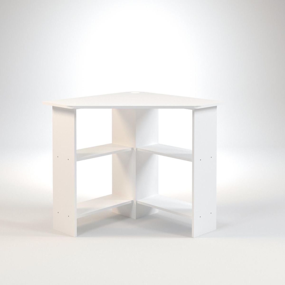 JUST HOME COLLECTION - Escritorio esquina 75x75x75x cm blanco