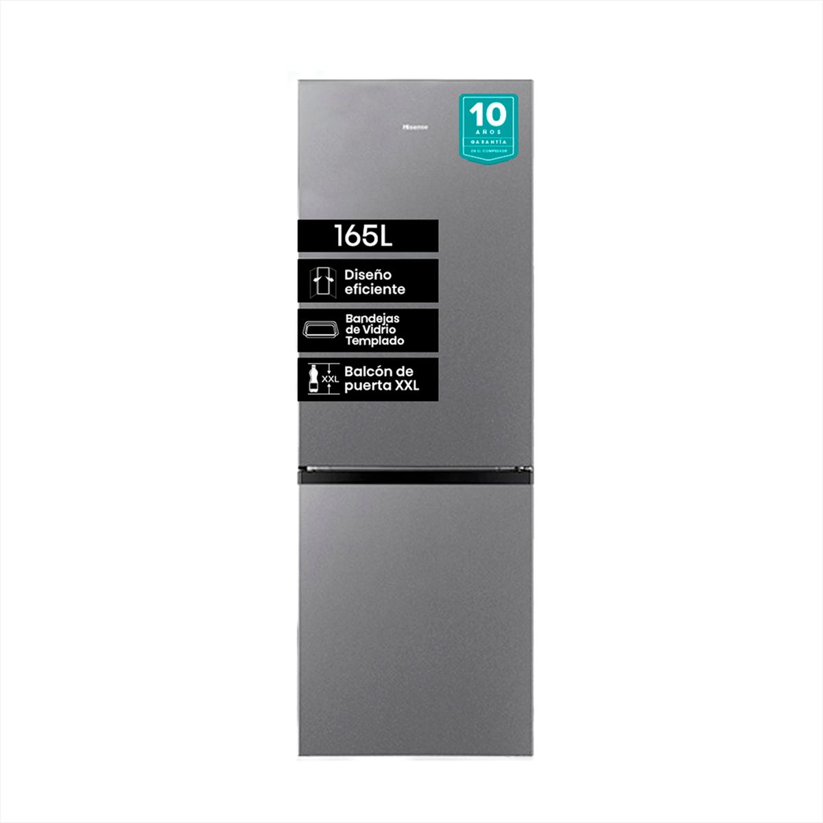 HISENSE - Freezer Vertical 153 Litros Silver RS-20DC