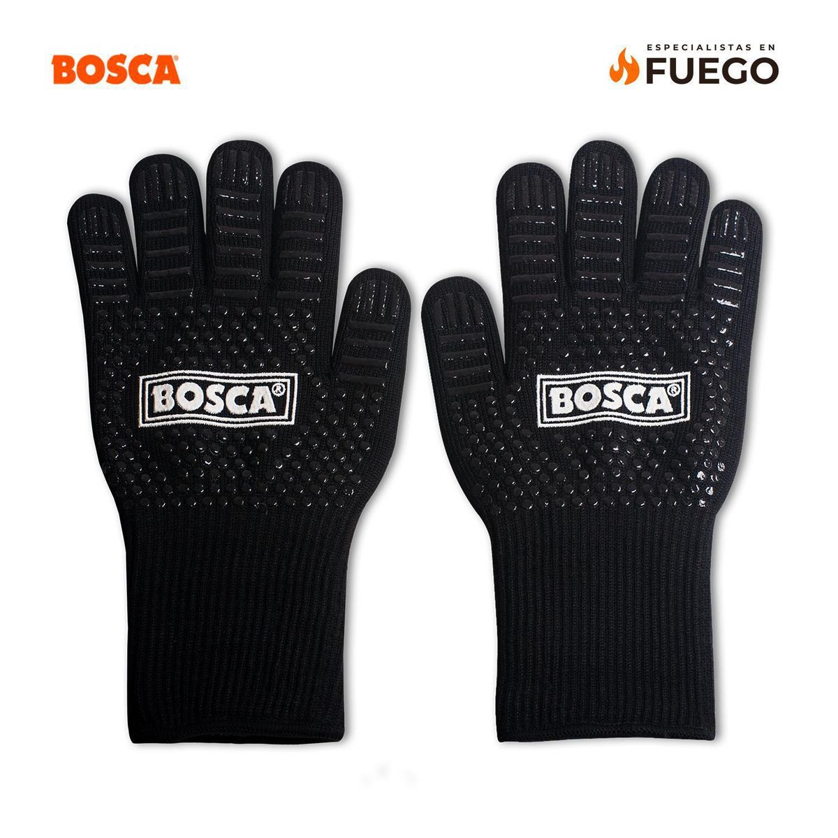 BOSCA - Guantes Parrilleros Bosca de Algodón Talla única Negro