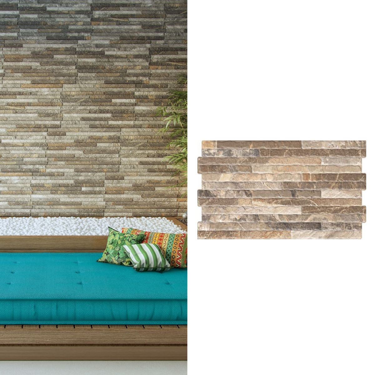 EMBRAMACO - Cerámica 34x58 cm Magma Beige 1.52 m2