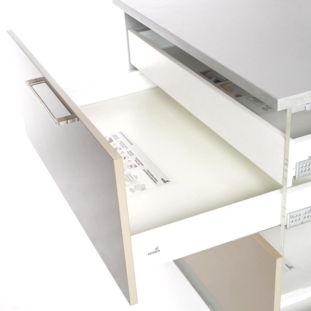 HETTICH - Cajon it blanco bajo l470 ext total sisy hettich