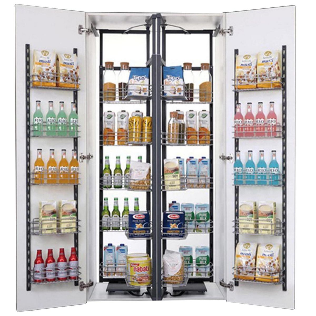 KUTZ - Despensa p/2 puertas 5 niveles c/s 900mm 80kg kutz