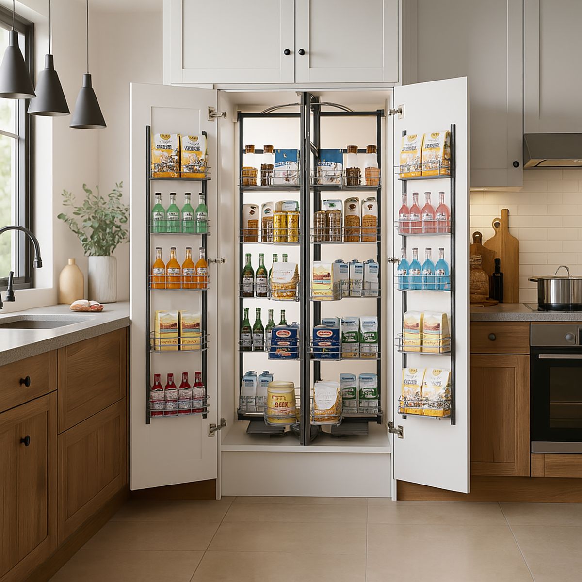 KUTZ - Despensa p/2 puertas 5 niveles c/s 900mm 80kg kutz