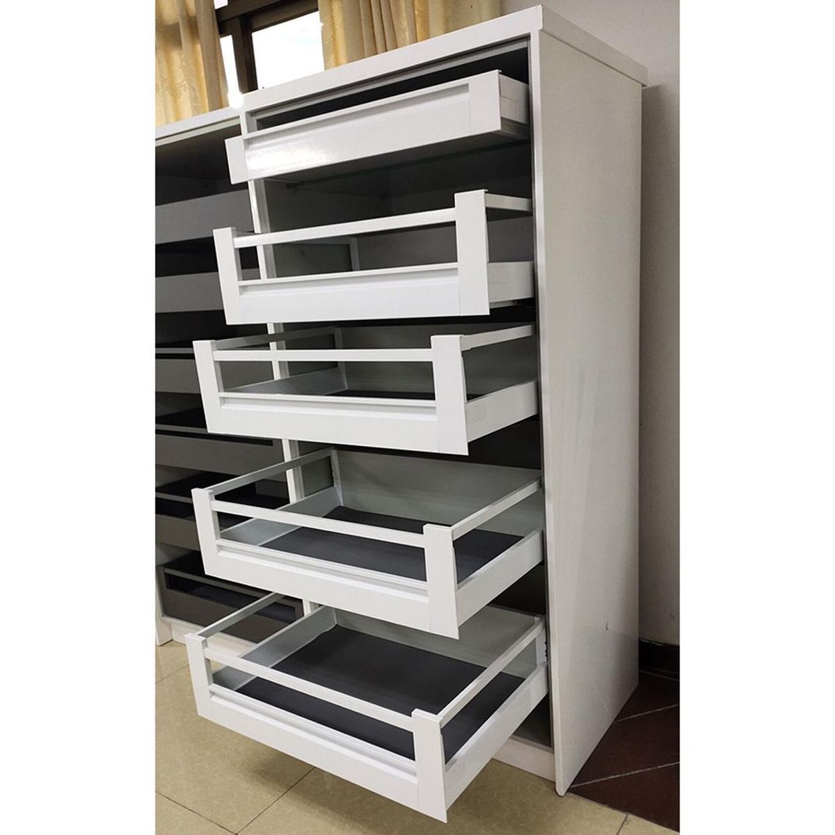 KUTZ - Despensa 5 cajones tandem blanco kutz