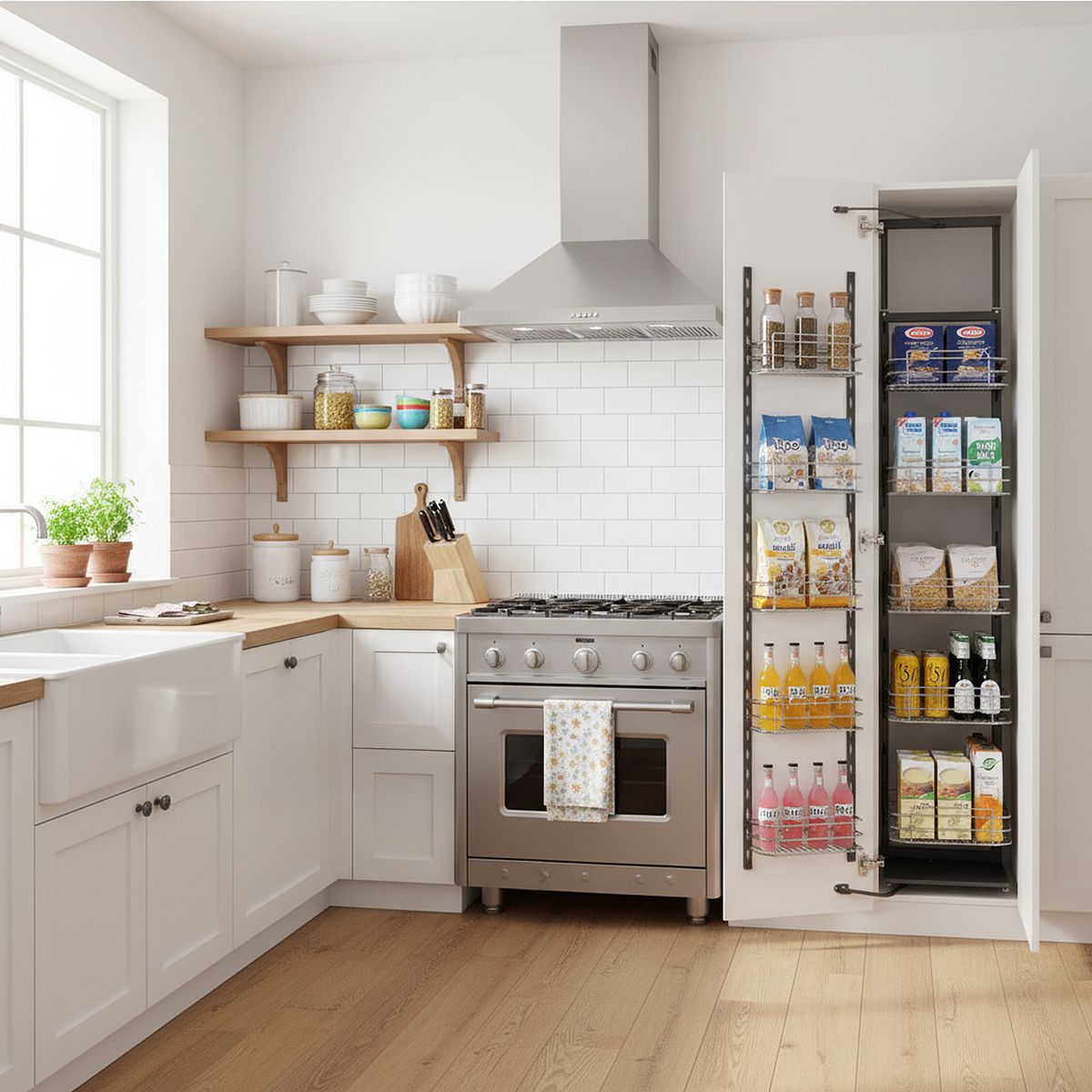 KUTZ - Despensa p/1 puerta 5 niveles c/s 450mm 50kg kutz