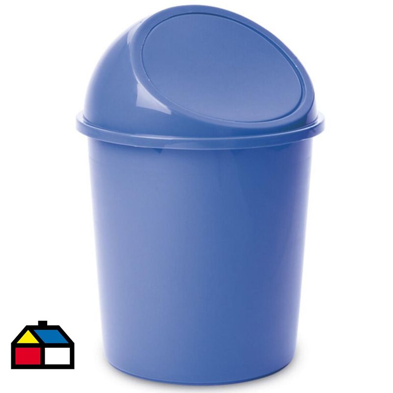 REYPLAST - Papelero 6.94 Litros Polipropileno Gris