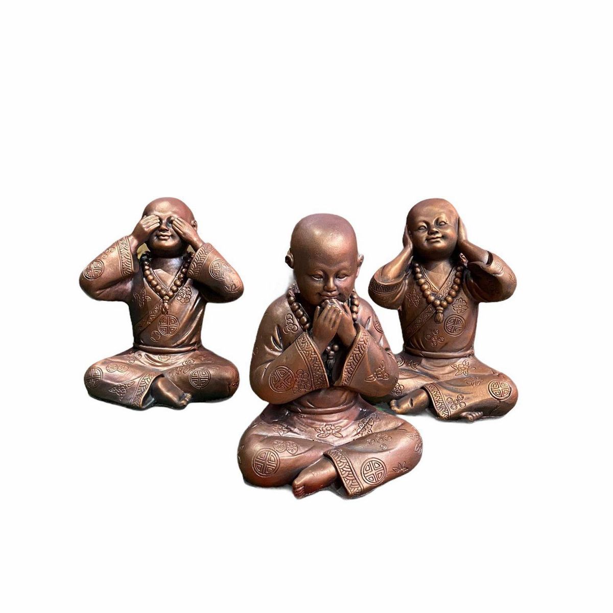 SAT NAM INSPIRES - Budas sabios cobre 27cm