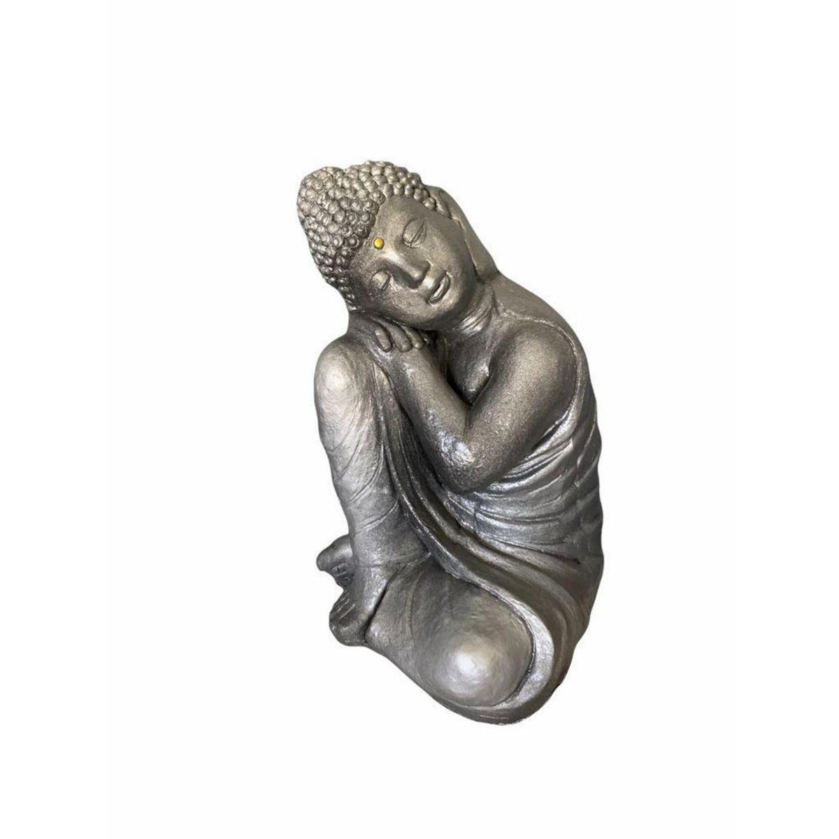 SAT NAM INSPIRES - Buda durmiente 50x30x30 cm / plata
