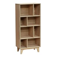 Librero Domino Maxi Melamina 3 Nivel(es) 29.5x135.5x34 cm Carvalo