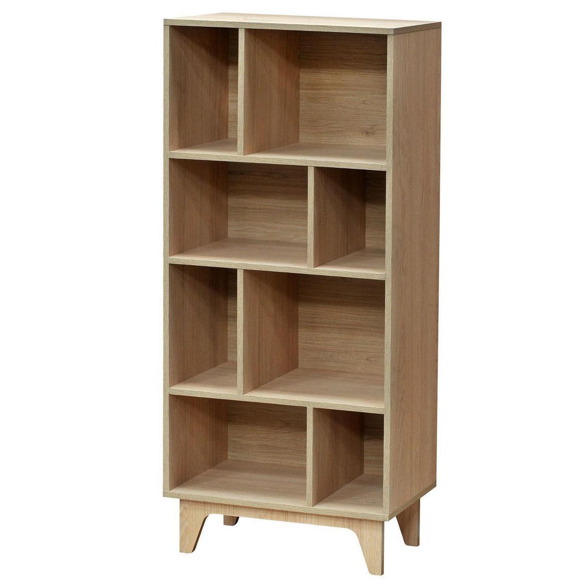 MOBIKIT - Librero Domino Maxi Melamina 3 Nivel(es) 29.5x135.5x34 cm Carvalo