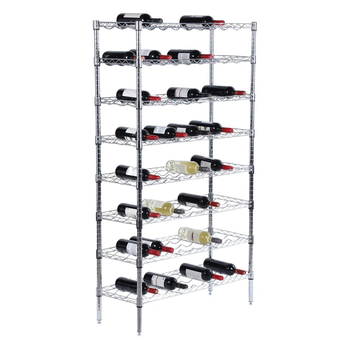 AUTORODEC - Estante para Botellas 8 Nivel(es) 91x160x72 cm Cromado