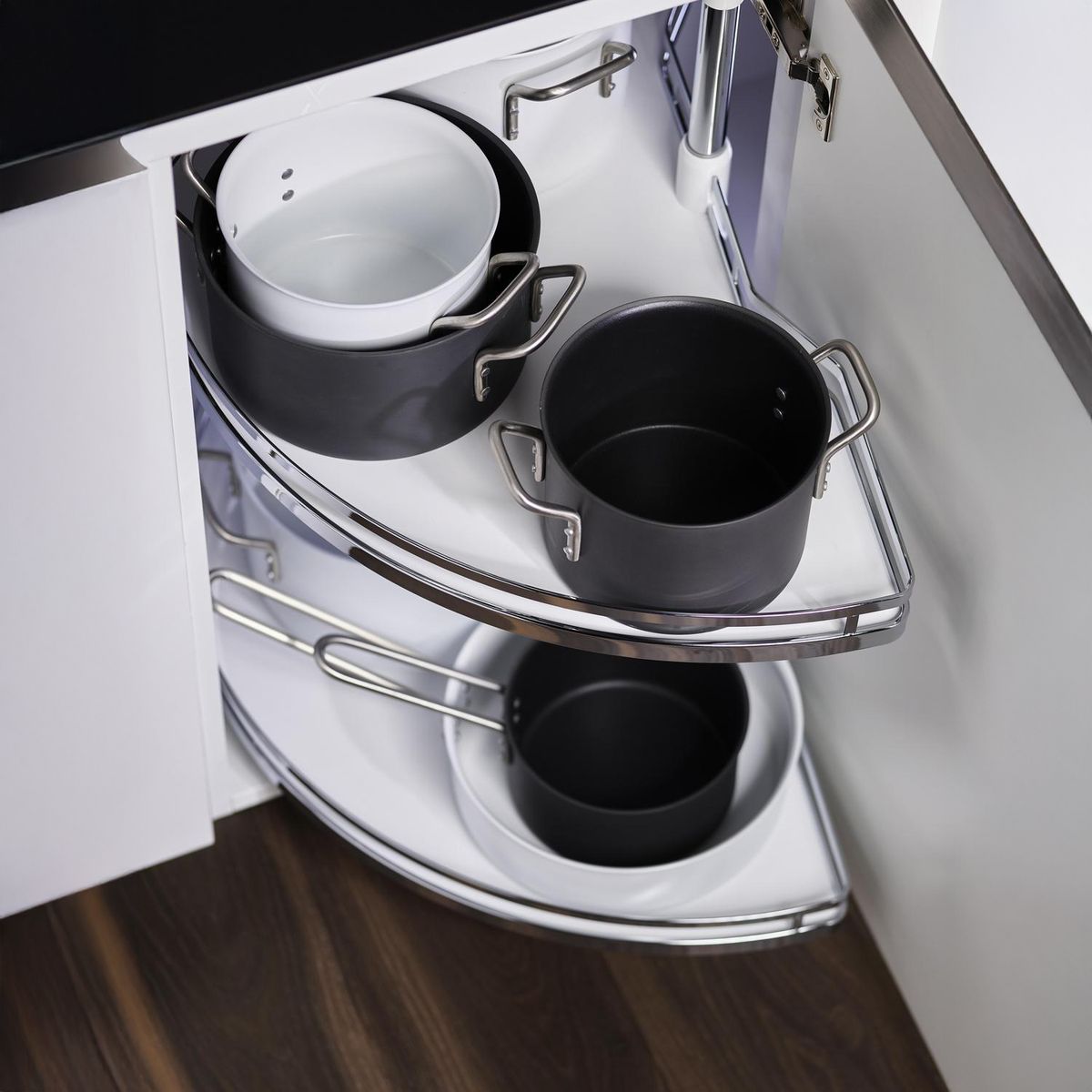 KESSEBOHMER - Media luna arena classic 900mm plateado/gris kbm