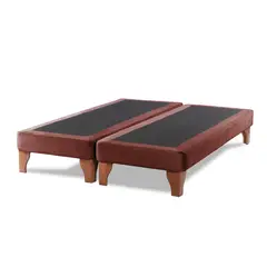 LATAM HOME - Base europea zen tela chocolate 2 pza